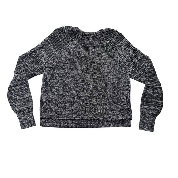 Victoria’s Secret Sweater Women’s Large Gray Marled Knit Pullover Cotton Fall - Picture 2 of 8